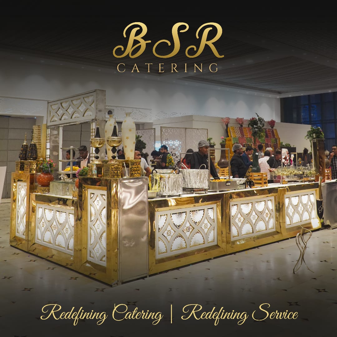 A grand illuminated BSR Catering event counter