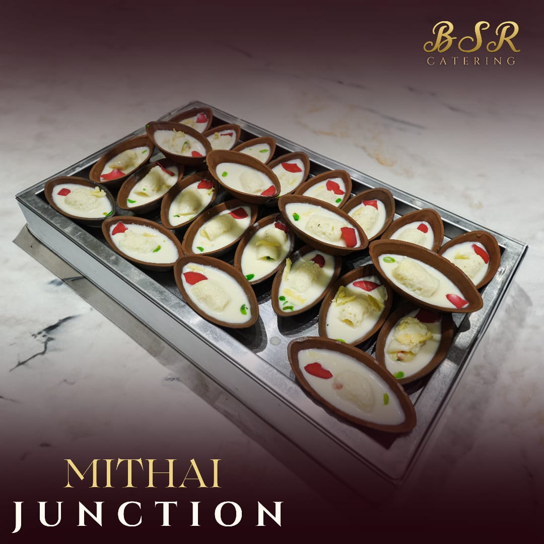 Traditional mithai served in earthen bowls